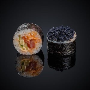 Salmon in black